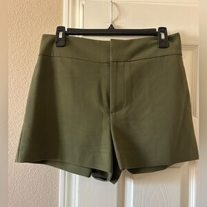Alice + Olivia Olive Green Classic Shorts